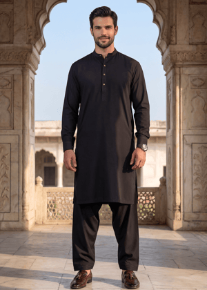 Black Shalwar Kameez for Men