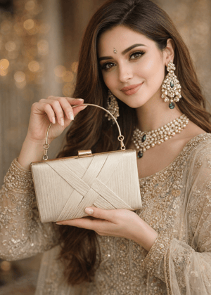 Ivory Clutch for Women