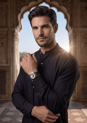 Black Shalwar Kameez for Men