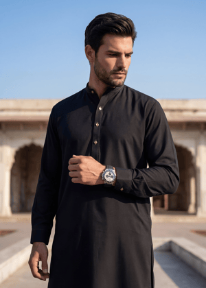 Black Shalwar Kameez for Men