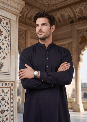 Black Shalwar Kameez for Men