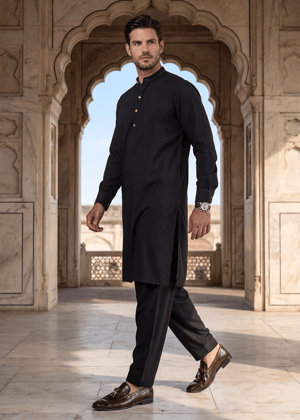 Black Shalwar Kameez for Men